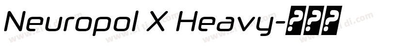 Neuropol X Heavy字体转换